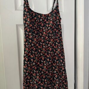 Floral Black Dress